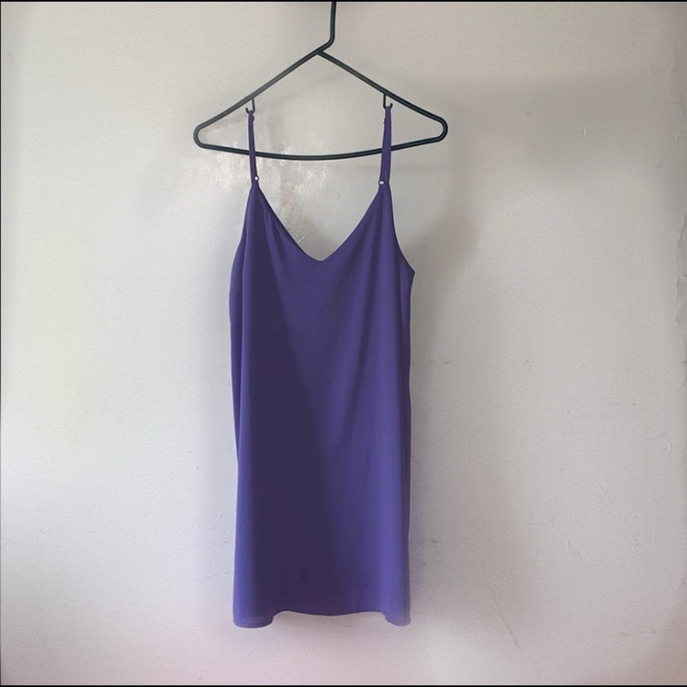 purple cami dress